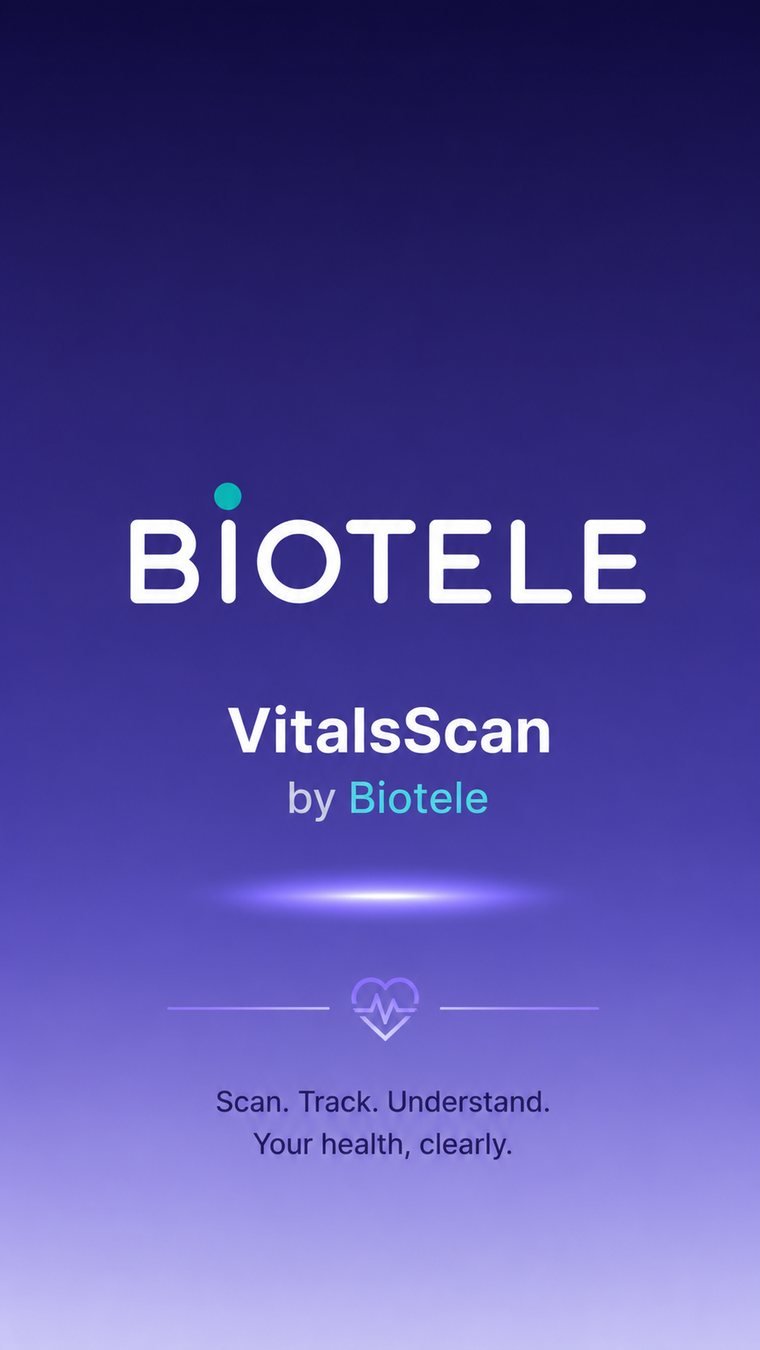 VitalsScan by Biotele — application concept