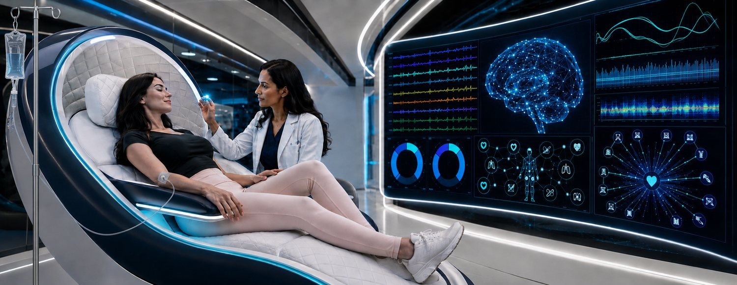Therapy suite with continuous monitoring — concept